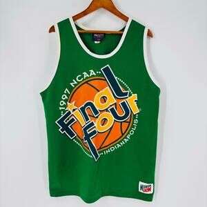 Vintage 1997 Final Four Jersey Size XL NCAA Green Playerz Varsity Teamwear